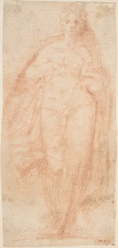 Advancing Figure Wall Art by Cavaliere d'Arpino (Giuseppe Cesari) - High-Resolution Digital Print