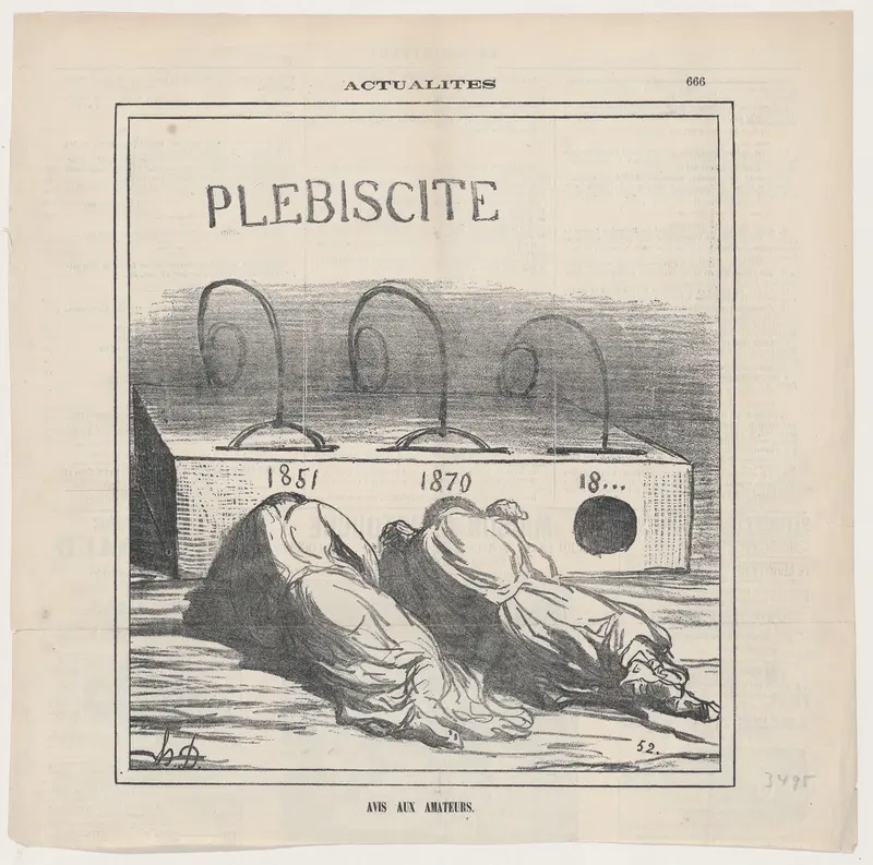 Advice to amateurs, from 'News of the day,' published in "Le Charivari" Wall Art by Honoré Daumier - High-Resolution Digital Print