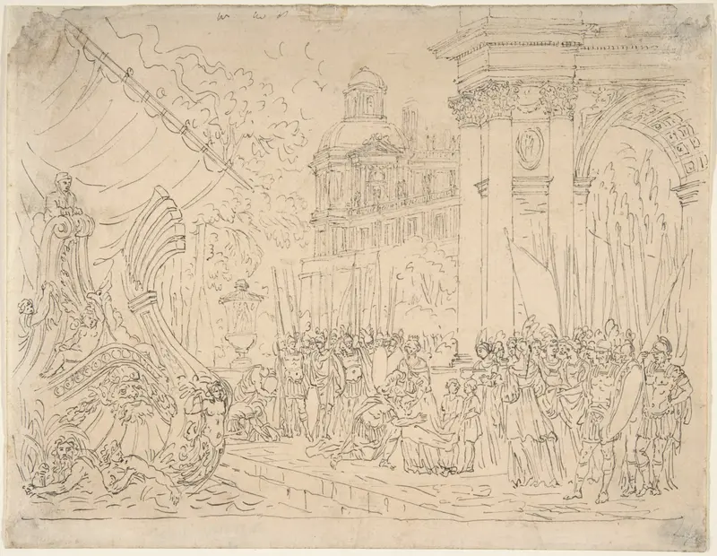 Aeneas's Farewell to Dido Wall Art by Jean Le Pautre - High-Resolution Digital Print