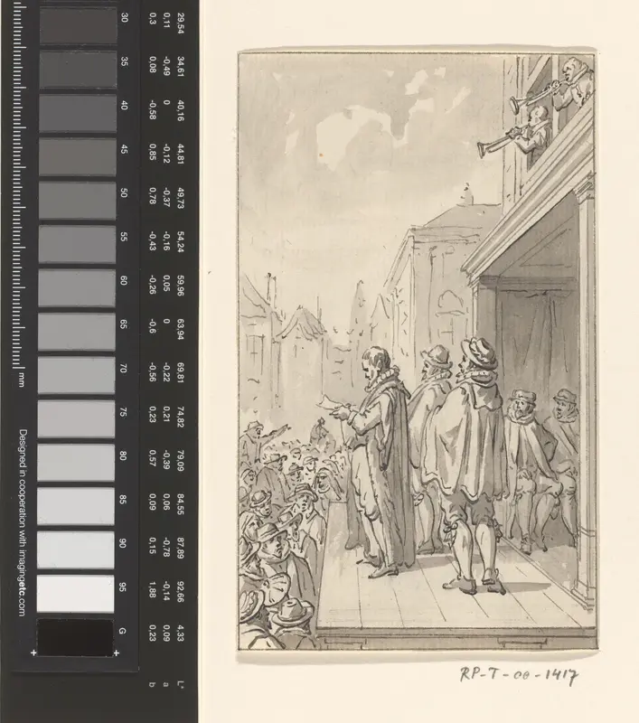 Afkondiging van de Pacificatie van Gent, 1576 Wall Art by Jacobus Buys - High-Resolution Digital Print