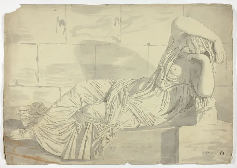 After Sculpture of Ariadne Wall Art by John Downman - High-Resolution Digital Print