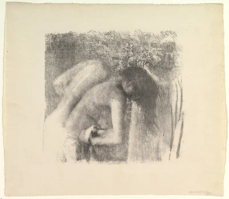 After the Bath (large version) Wall Art by Edgar Degas - High-Resolution Digital Print