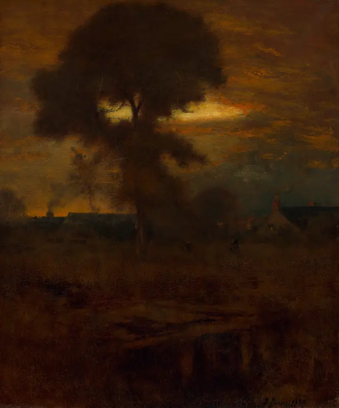 Afterglow Wall Art by George Inness - High-Resolution Digital Print