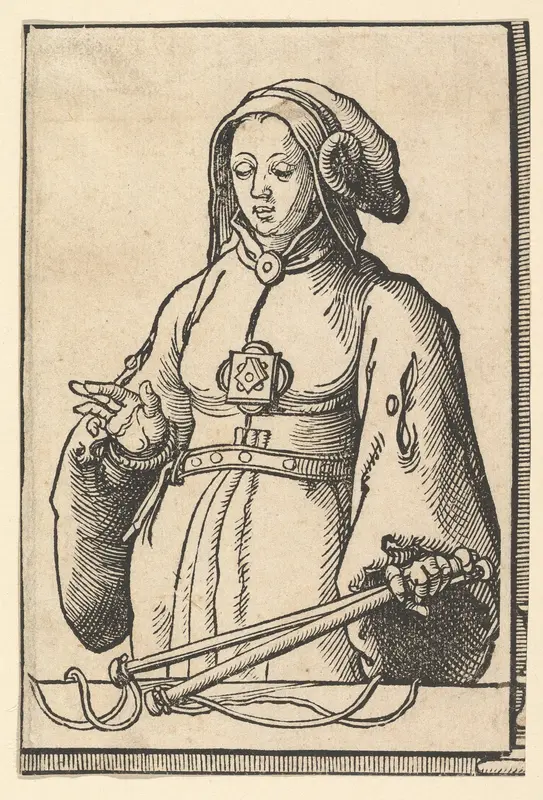 Agrippine Sibyl, from the series of Sibyls Wall Art by Lucas van Leyden - High-Resolution Digital Print