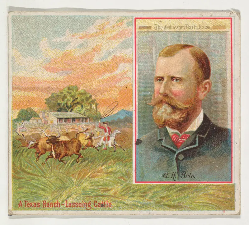 A.H. Belo, The Galveston Daily News, from the American Editors series (N35) for Allen & Ginter Cigarettes Wall Art by Allen & Ginter - High-Resolution Digital Print