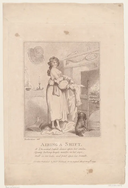 Airing a Shift Wall Art by Thomas Rowlandson - High-Resolution Digital Print