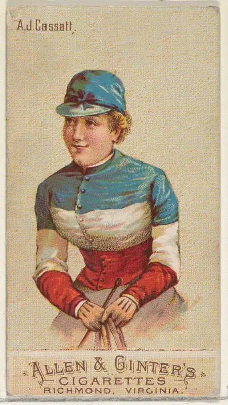 A.J. Cassatt, from the Racing Colors of the World series (N22b) for Allen & Ginter Cigarettes Wall Art by Allen & Ginter - High-Resolution Digital Print