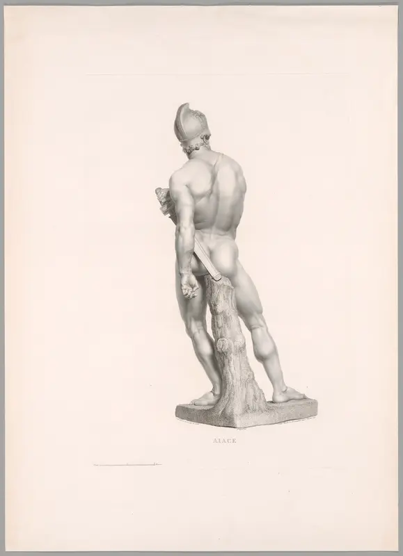 Ajax, Back View, from Oeuvre de Canova Wall Art by Antonio Canova - High-Resolution Digital Print