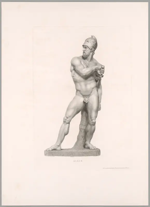 Ajax, Front View, from Oeuvre de Canova Wall Art by Antonio Canova - High-Resolution Digital Print