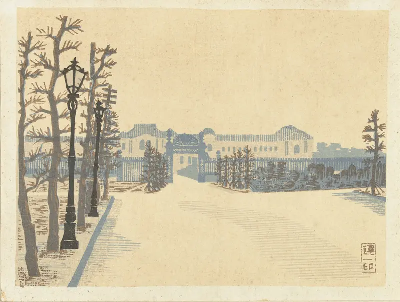Akasaka paleis Wall Art by Hirai Koichi - High-Resolution Digital Print