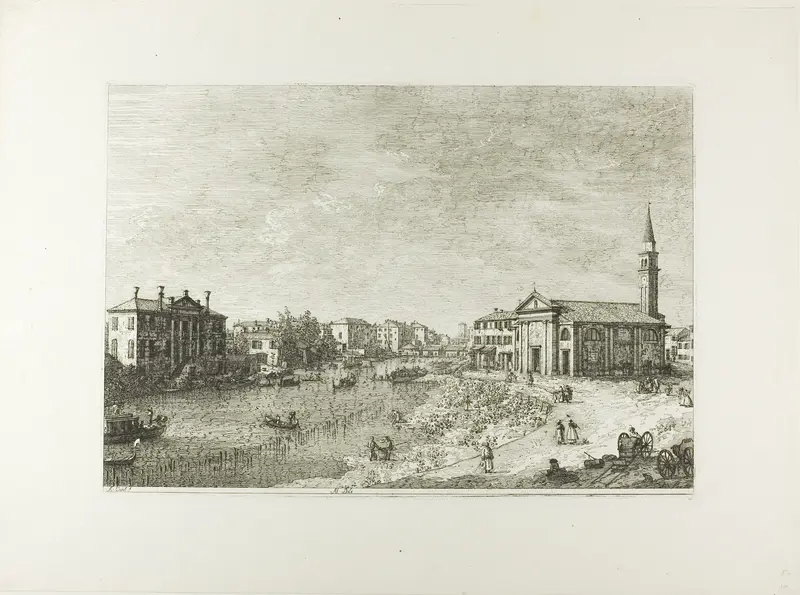 Al Dolo, from Vedute Wall Art by Canaletto - High-Resolution Digital Print
