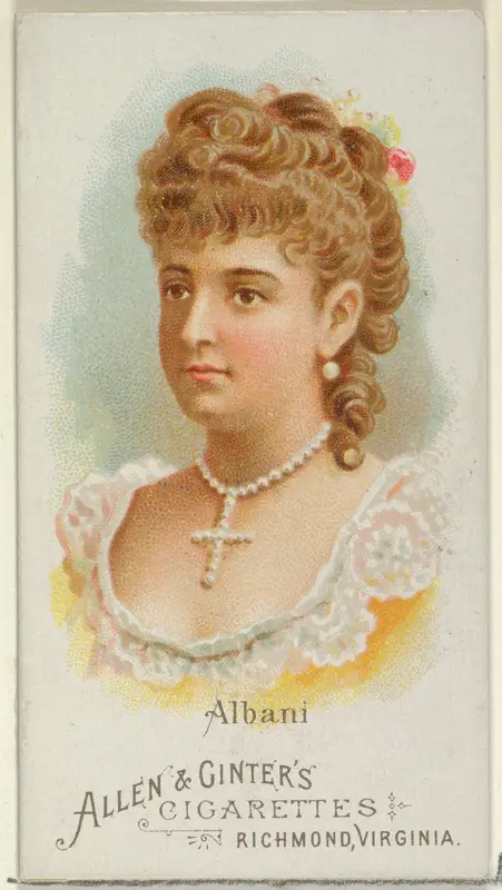 Albani, from World's Beauties, Series 1 (N26) for Allen & Ginter Cigarettes Wall Art by Allen & Ginter - High-Resolution Digital Print