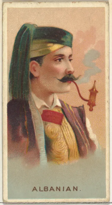Albanian, from World's Smokers series (N33) for Allen & Ginter Cigarettes Wall Art by Allen & Ginter - High-Resolution Digital Print