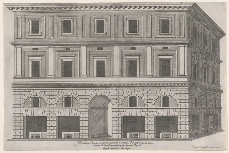 Alberini Palace, from "Speculum Romanae Magnificentiae" Wall Art by Anonymous - High-Resolution Digital Print