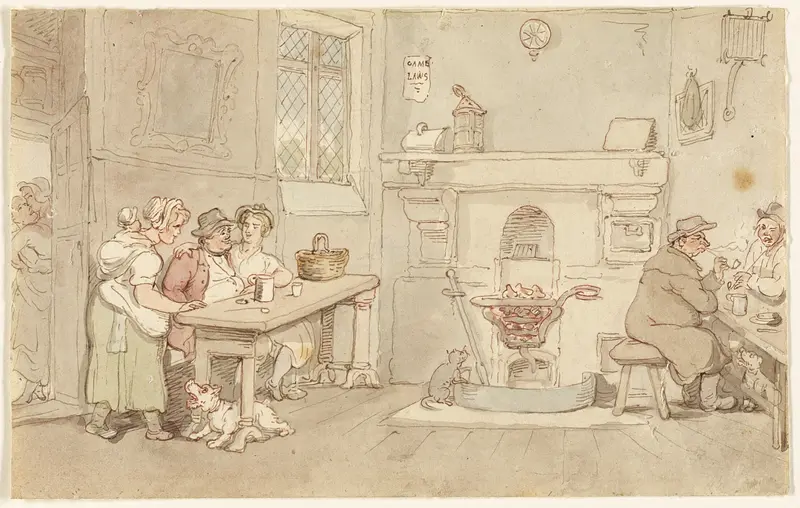Ale House Wall Art by Thomas Rowlandson - High-Resolution Digital Print