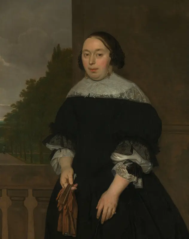 Aletta van Ravensberg (1635-77). Echtgenote van Jan van Nes Wall Art by Ludolf de Jongh - High-Resolution Digital Print