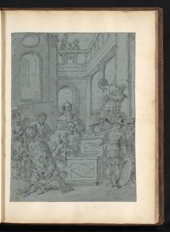 Alexander de Grote brengt een offer aan Diana Wall Art by Leonaert Bramer - High-Resolution Digital Print
