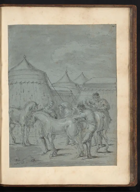 Alexander de Grote laat de manen en staarten van paarden en muilezels afsnijden Wall Art by Leonaert Bramer - High-Resolution Digital Print