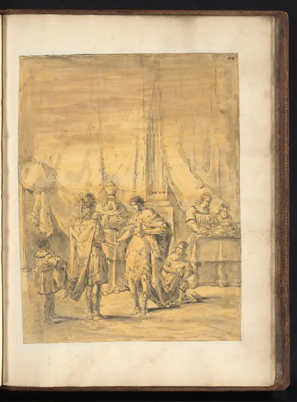 Alexander de Grote trouwt met Stateira II te Susa Wall Art by Leonaert Bramer - High-Resolution Digital Print