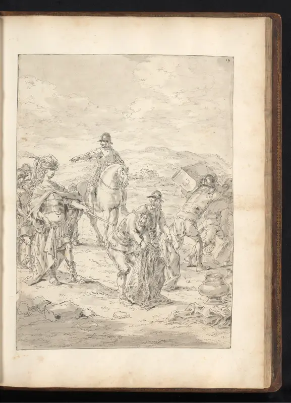 Alexander de Grote verdeelt de buit na zijn overwinning op de Perzen Wall Art by Leonaert Bramer - High-Resolution Digital Print