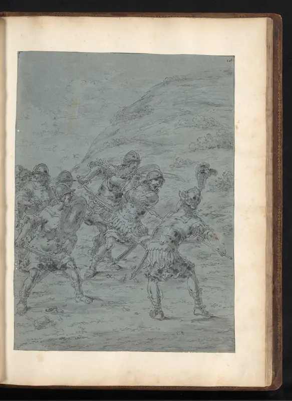 Alexander de Grote wordt aangevallen door Rhoesaces en Spithridates Wall Art by Leonaert Bramer - High-Resolution Digital Print