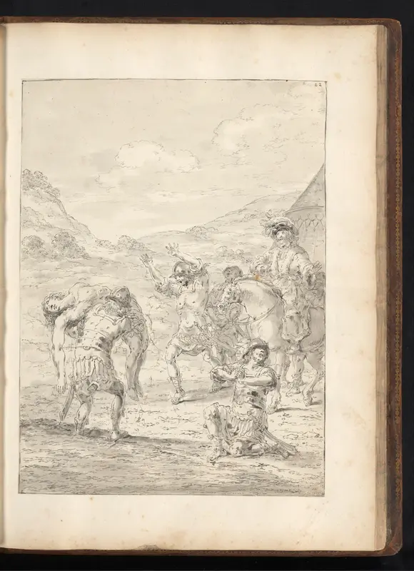 Alexander de Grote wordt uit de Cydnus gedragen Wall Art by Leonaert Bramer - High-Resolution Digital Print
