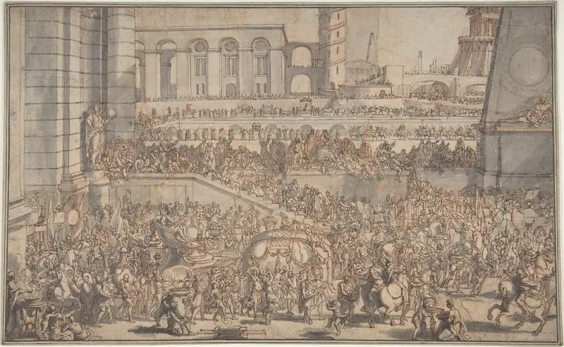 Alexander Entering Babylon Wall Art by Sébastien Leclerc I - High-Resolution Digital Print