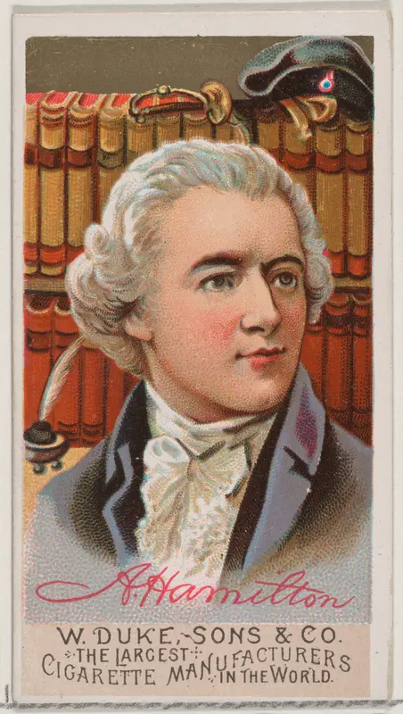 Alexander Hamilton, from the series Great Americans (N76) for Duke brand cigarettes Wall Art by W. Duke, Sons & Co. - High-Resolution Digital Print
