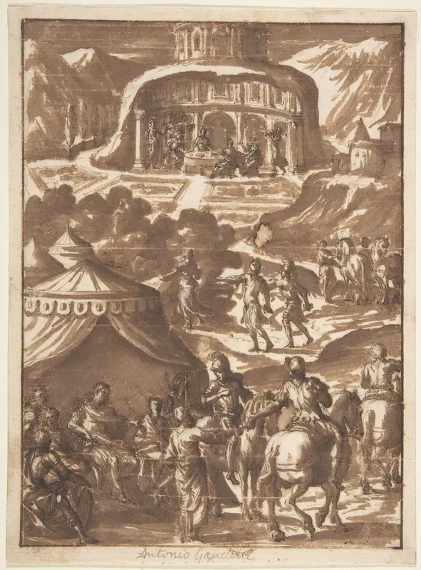 Alexander in His Tent (?) Wall Art by Antonio Gandini - High-Resolution Digital Print