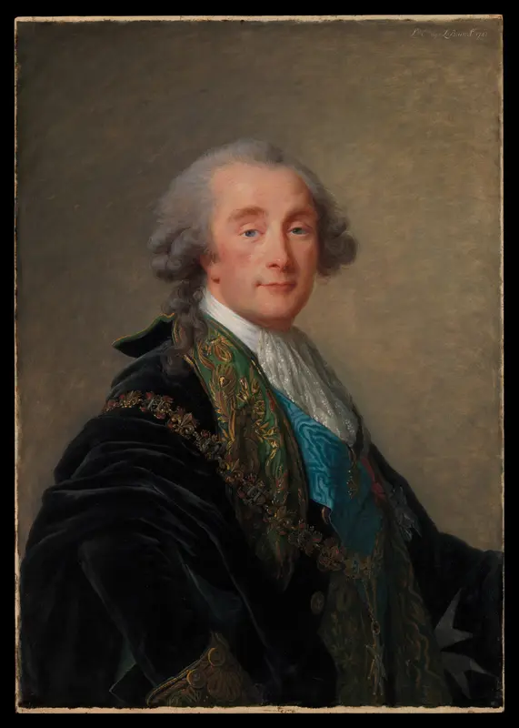 Alexandre Charles Emmanuel de Crussol-Florensac (1743–1815) Wall Art by Elisabeth Louise Vigée Le Brun - High-Resolution Digital Print