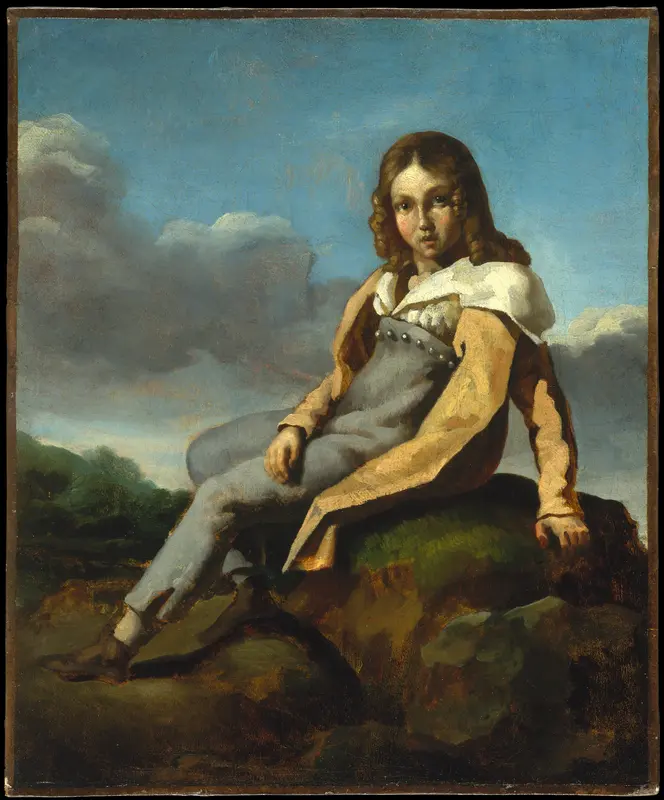Alfred Dedreux (1810–1860) as a Child Wall Art by Théodore Géricault - High-Resolution Digital Print