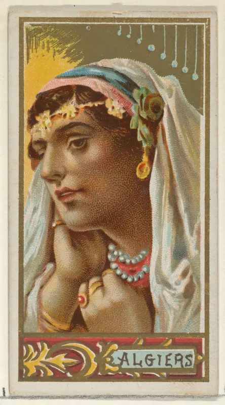 Algiers, from the Types of All Nations series (N24) for Allen & Ginter Cigarettes Wall Art by Allen & Ginter - High-Resolution Digital Print