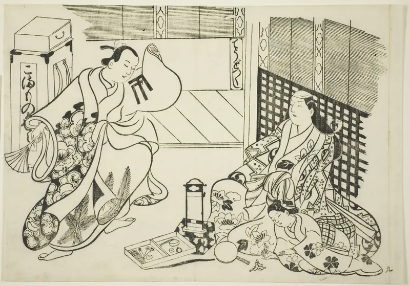 All Kinds of Household Items (Chodo zukushi), from the series "Famous Scenes from Japanese Puppet Plays (Yamato irotake)"