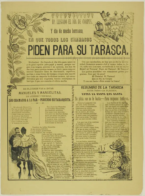 All the Little Boys Ask for Their Tarasca Wall Art by José Guadalupe Posada - High-Resolution Digital Print