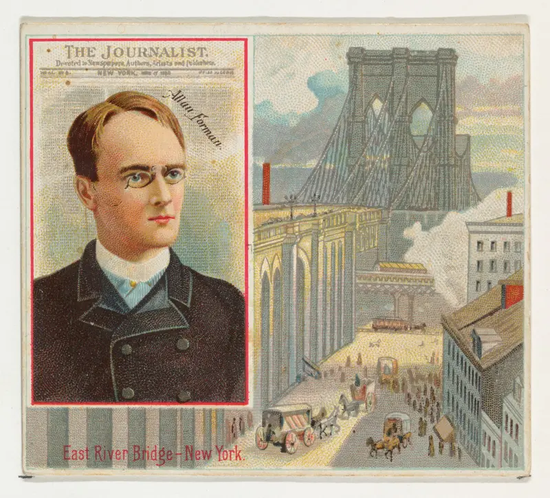 Allan Forman, The New York Journalist, from the American Editors series (N35) for Allen & Ginter Cigarettes Wall Art by Allen & Ginter - High-Resolution Digital Print