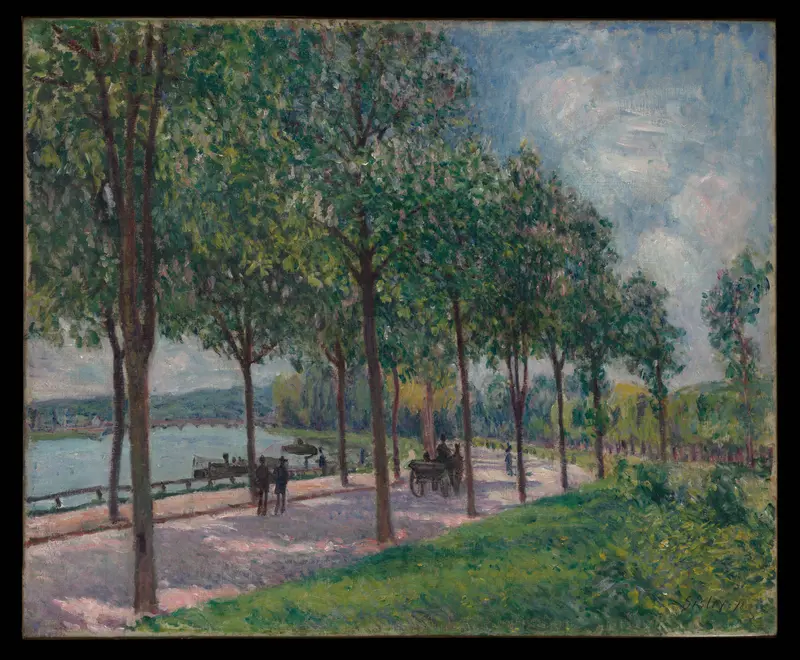 Allée of Chestnut Trees Wall Art by Alfred Sisley - High-Resolution Digital Print