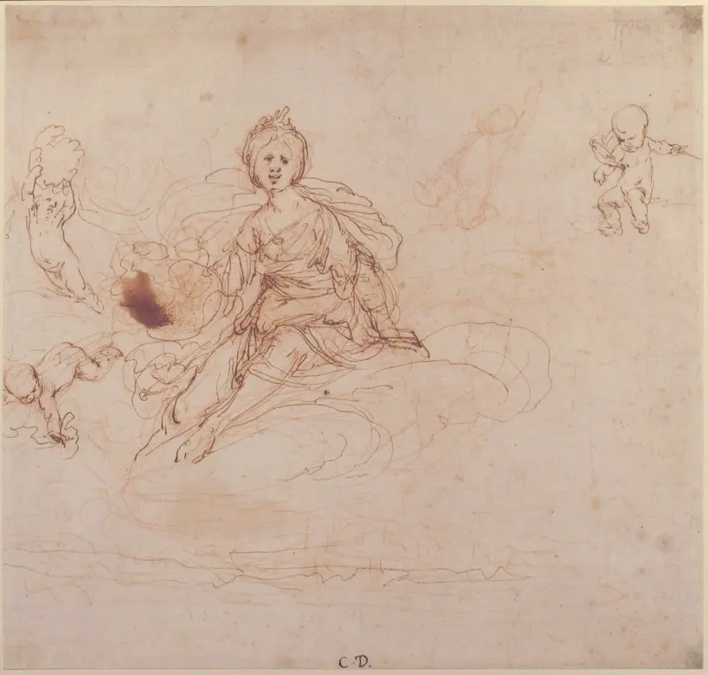 Allegorical Figure of Painting Wall Art by Cesare Dandini - High-Resolution Digital Print