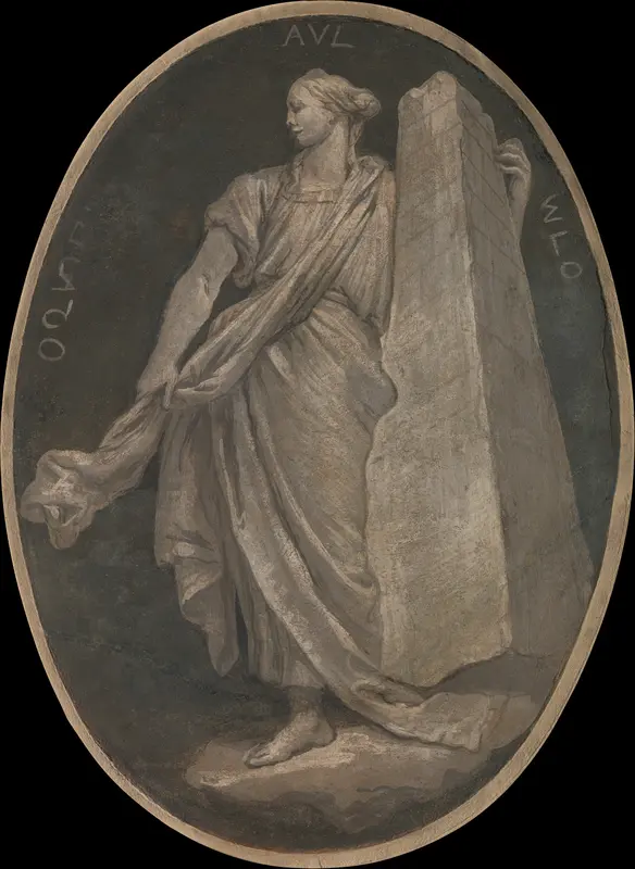 Allegorical Figure Representing Fortitude Wall Art by Giovanni Battista Tiepolo - High-Resolution Digital Print