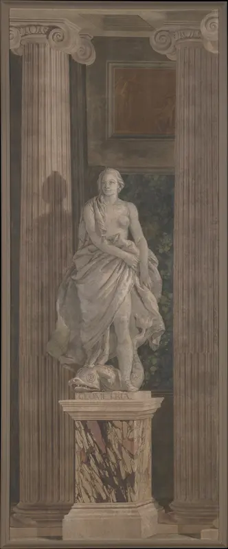 Allegorical Figure Representing Geometry Wall Art by Giovanni Battista Tiepolo - High-Resolution Digital Print
