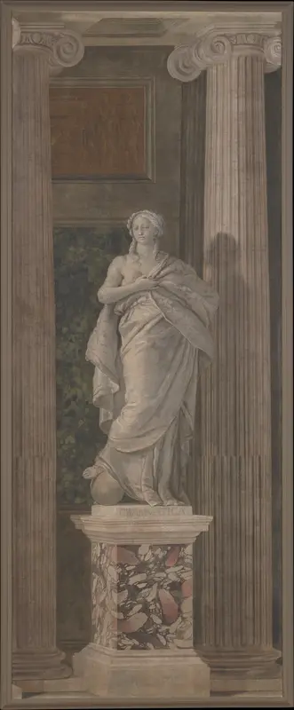 Allegorical Figure Representing Grammar Wall Art by Giovanni Battista Tiepolo - High-Resolution Digital Print