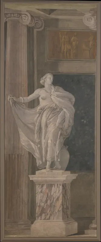 Allegorical Figure Representing Metaphysics Wall Art by Giovanni Battista Tiepolo - High-Resolution Digital Print