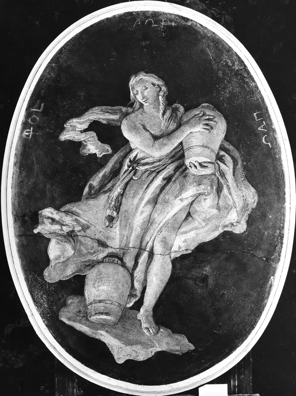 Allegorical Figure Representing Temperance Wall Art by Giovanni Battista Tiepolo - High-Resolution Digital Print
