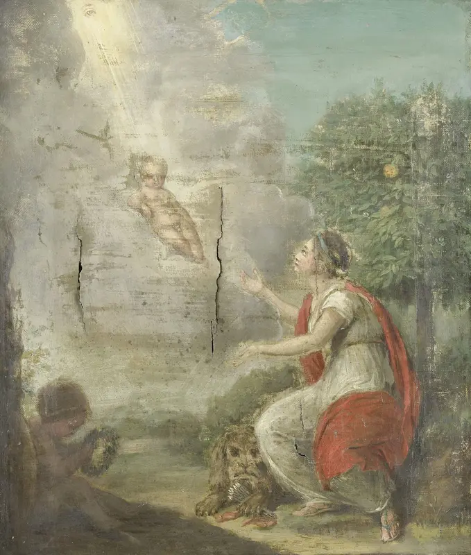 Allegorical Representation of the Birth of William Frederick, Prince of Orange-Nassau, later King William I Wall Art by anonymous - High-Resolution Digital Print