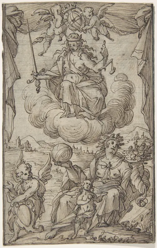 Allegorical Scene Wall Art by Anonymous, German, 16th century - High-Resolution Digital Print