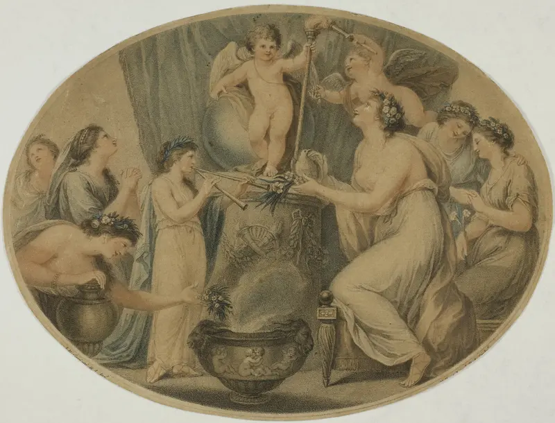 Allegorical Subject Wall Art by Francesco Bartolozzi - High-Resolution Digital Print