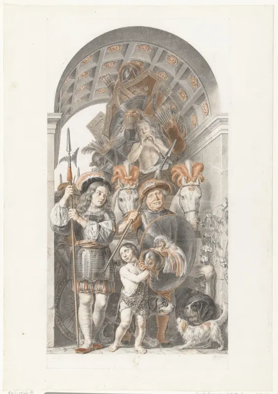 Allegorical Triumph with Spoils of Weapons Wall Art by Jan de Bray - High-Resolution Digital Print