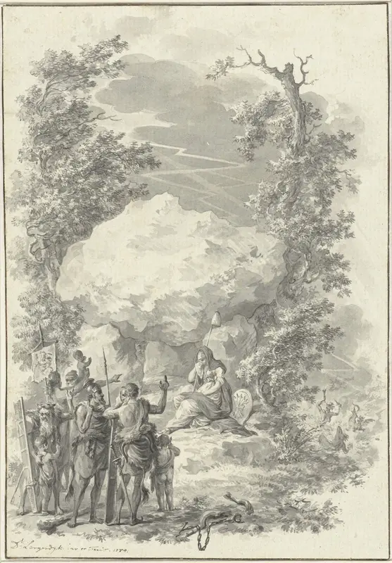 Allegorie op de dood van Joan Derk van der Capellen tot den Pol, 1784 Wall Art by Unknown - High-Resolution Digital Print