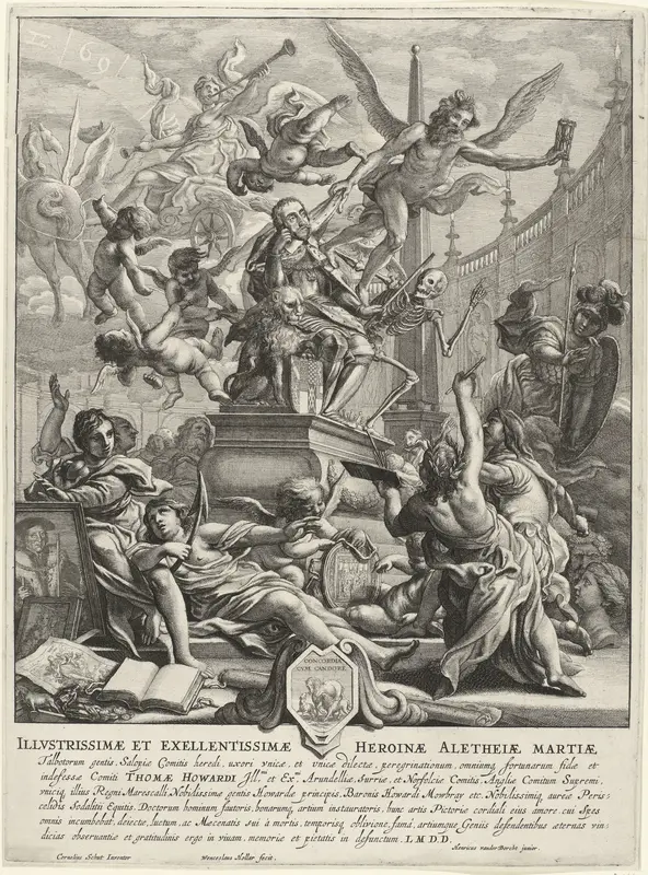 Allegorie op de dood van Thomas Howard, 2e graaf van Arundel Wall Art by Unknown - High-Resolution Digital Print