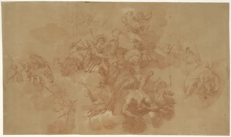 Allegorie op de kroning van Willem III tot koning van Engeland Wall Art by Mattheus Terwesten - High-Resolution Digital Print