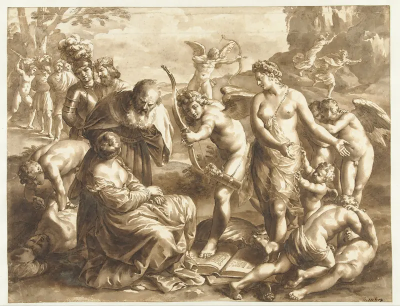 Allegorie op de macht van Venus Wall Art by Jan de Bisschop - High-Resolution Digital Print